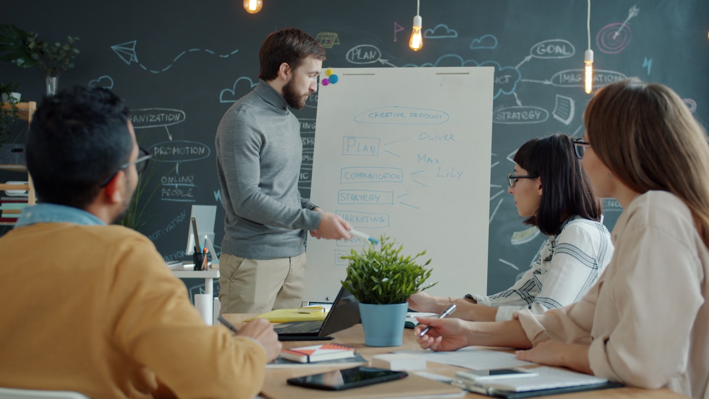 Catalyst Solutions team in a working session